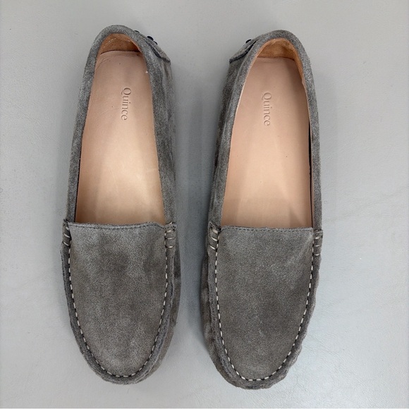 Quince Women's 100% Suede Driver Loafer Medium Brown Size 9 (fit like 8.5) NWT - Picture 8 of 12
